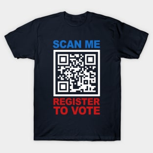 Register To Vote QR Code T-Shirt